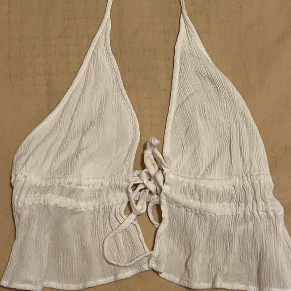 Garage White Halter Top - Picture 3 of 4